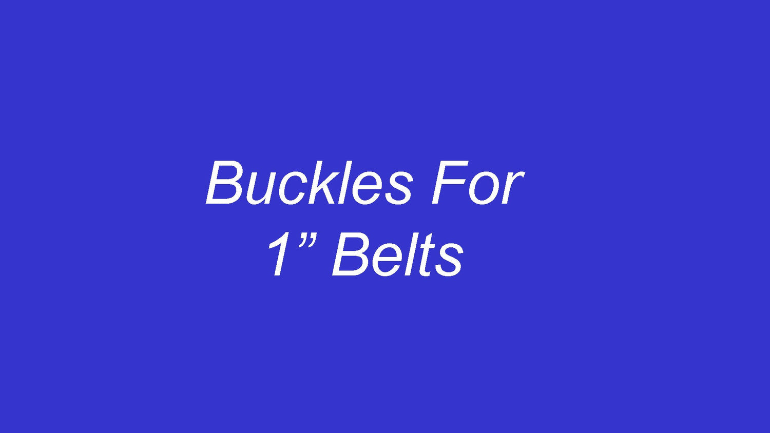 Belt Buckles 1"