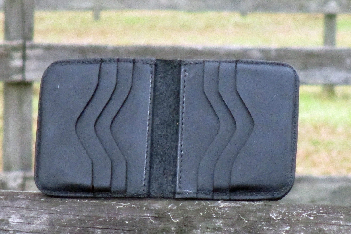 Card Holder Wallet Black Leather