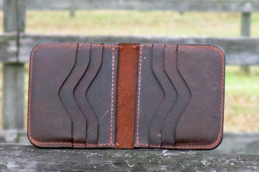 Card Holder Wallet Crazy Horse Leather