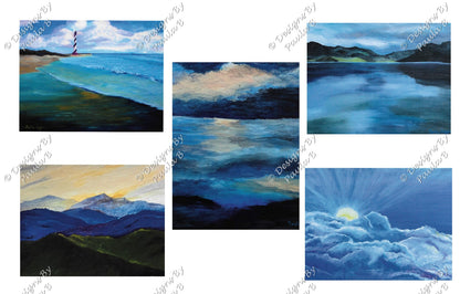 Notecards Assorted Pack #1 (Lighthouse)