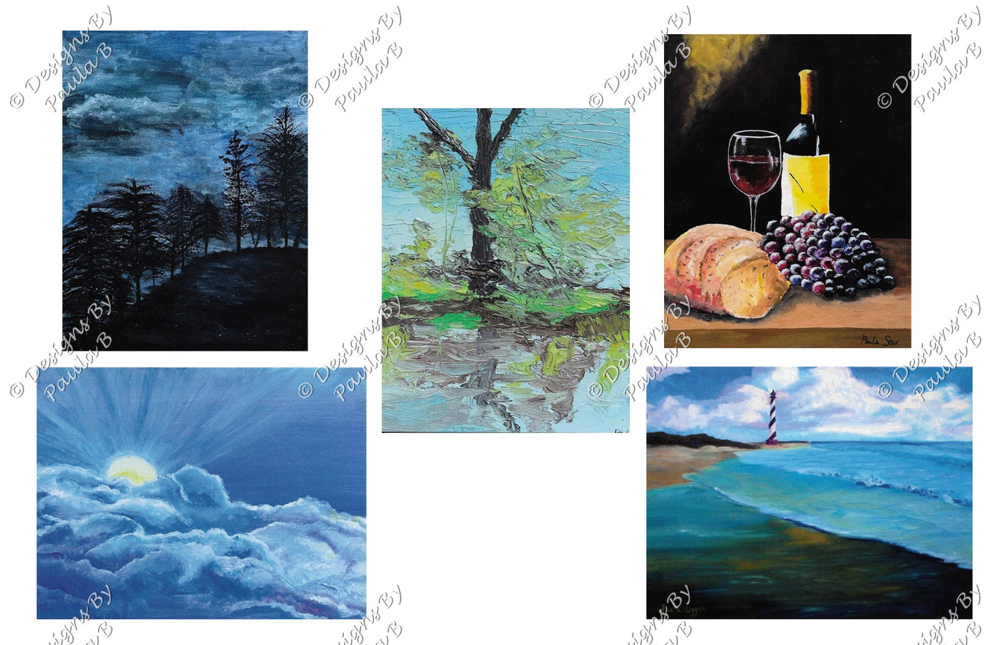 Notecards Assorted Pack #4 (Midnight Storm)