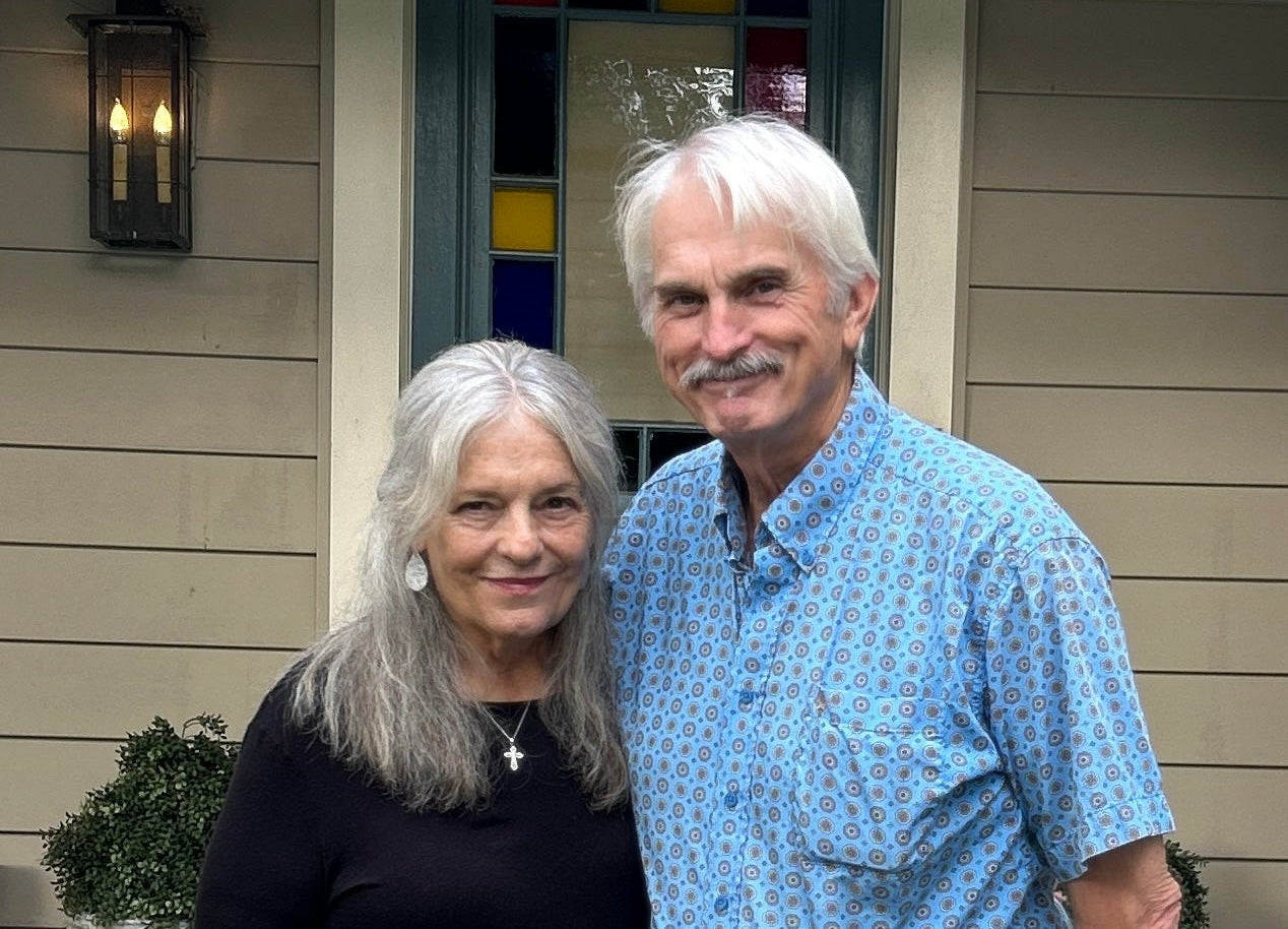 David and Paula at the front porch